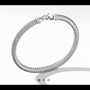 DAVID YURMAN CABLE BUCKLE BRACELET WITH DIAMONDS
